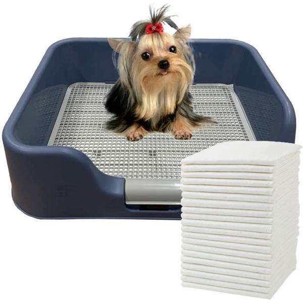 【並行輸入品】 PS KOREA(アプスコリア) 屋内犬用トイレトレイ   保護壁付き 水漏れやこぼ...