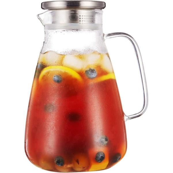 Purefold 70 Ounce Glass Pitcher with Drip-Free Sta...