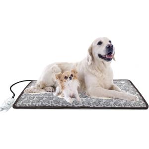 【並行輸入品】 TJOY Pet Heating Pad Large Dog Heating Pad Electric Heating Pet Bed