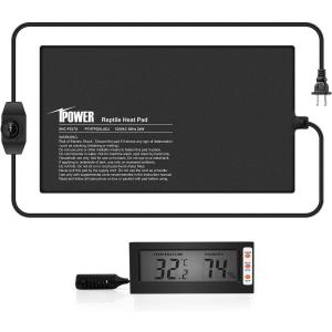 【並行輸入品】 iPower 8inchx18inch Under Tank Warmer Heating Mat Reptile Terrarium