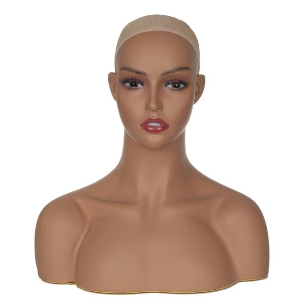 【並行輸入品】 Silver Mannequin Head Displaying Wigs Hats...