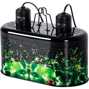 【並行輸入品】 WACOOL 爬虫類器具 ディープドーム デュアルランプ器具 光学リフレクターランプシェード 熱帯砂漠爬虫類ヒートランプ UVBライト