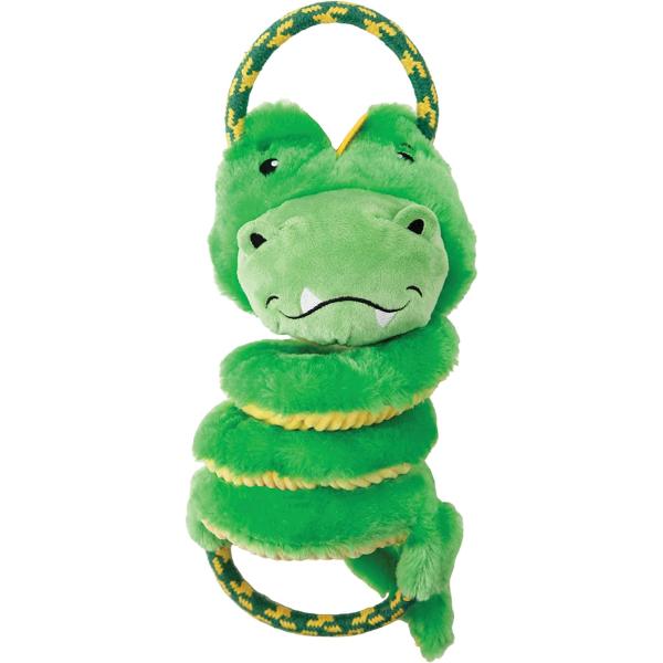 Charming Pet Springys Gator Plush Dog Tug Toy　並行輸入...