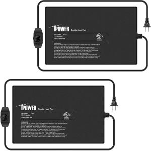 【並行輸入品】 iPower 8X12 Inch 16 Watts Reptile Heating Mat with Adjustable Tempe