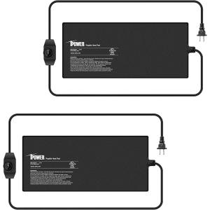 【並行輸入品】 iPower 8X18 Inch 24 Watts Reptile Heating Mat with Adjustable Tempe