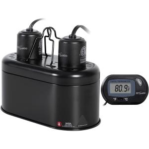 【並行輸入品】 REPTI ZOO Nano Combo Reptile Deep Dome Dual Lamp Fixture and Digita