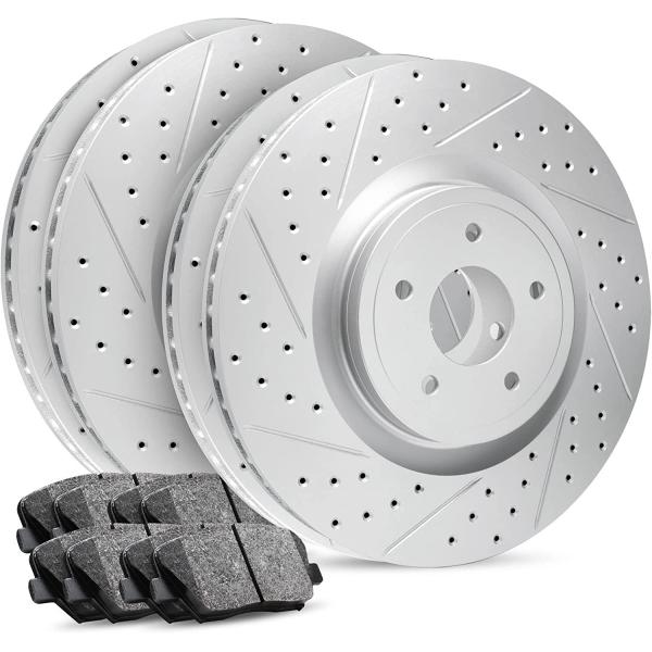 【並行輸入品】 R1 Concepts Front Rear Brakes and Rotors K...