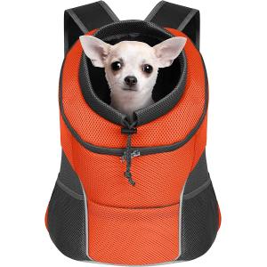 【並行輸入品】 YUDODO Dog Carrier Backpack Pet Dog Carrier Front Pack Breathable H