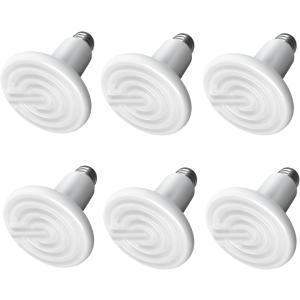 【並行輸入品】 Simple Deluxe Ceramic Heat Emitter 100W 6-Pack Reptile Heat Lamp Bu