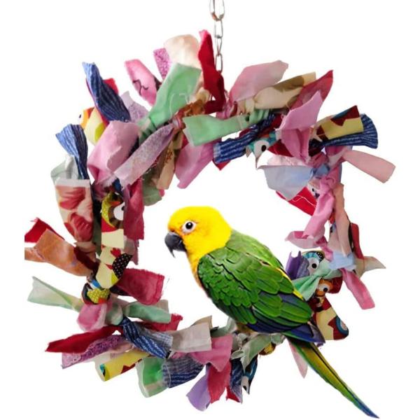 【並行輸入品】 Litewoo Parrot Swing Toy Chewing Garland T...