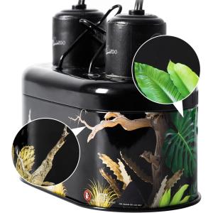 【並行輸入品】 REPTI ZOO Nano Combo Print Tropical Desert Reptile Dual Deep Dome L