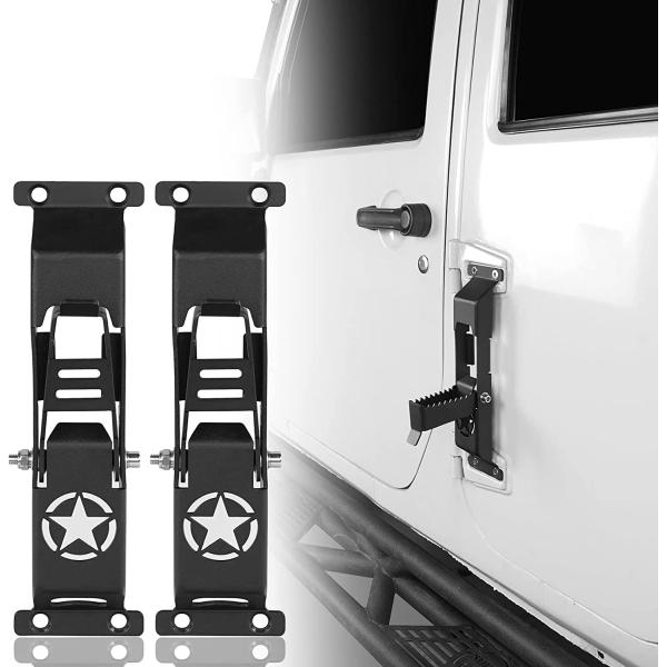 【並行輸入品】 Hooke Road JK ラングラー ドア ヒンジ ステップ ルーフアクセス 栓抜...