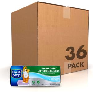 【並行輸入品】 Fresh Step Drawstring Large Litter Box Liners | Heavy Duty Liners f