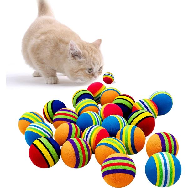 【並行輸入品】 PET SHOW 50個 1.4インチ インタラクティブ 猫 おもちゃボール 屋内猫...