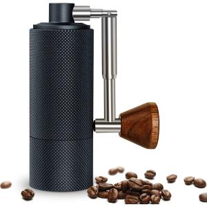 TIMEMORE Portable Manual Coffee Grinder with Foldable Handle  Small Hand Coffee Grinder with Stainless Steel Conical Burr and Adjustable Setting  for