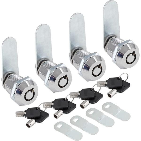 Uenhoy 4 Pack Tubular Cam Locks Keyed Alike 3/4 In...