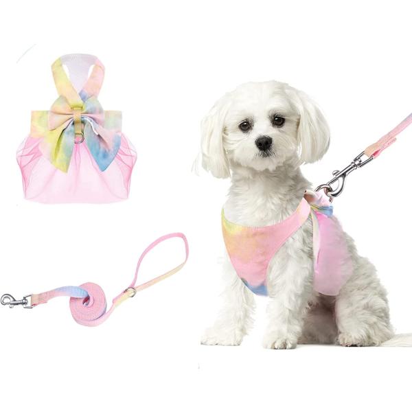 【並行輸入品】 ORIA Dog Bowknot Dress Harness Leash Set  ...