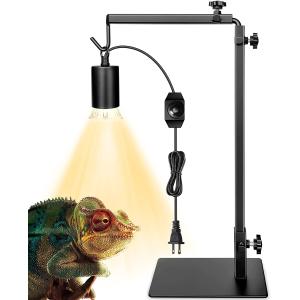 【並行輸入品】 Reptile Heat Lamp with Adjustable Lamp Stand for Reptile Turtle He