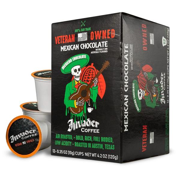 Invader Coffee Mexican Chocolate K-Cup Pods Air Ro...
