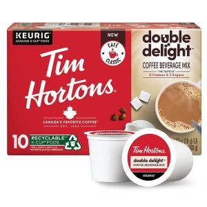 Tim Hortons Double Delight Coffee  Single-Serve K-Cup Pods Compatible with｜dep-good-choice