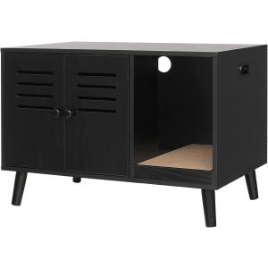 【並行輸入品】 WEENFON Cat Litter Box Furniture Hidden Litter Box Enclosure with