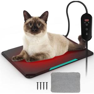 【並行輸入品】 SwSun Outdoor Heating Pad for Cats with 6 Levels of Temperature Adj