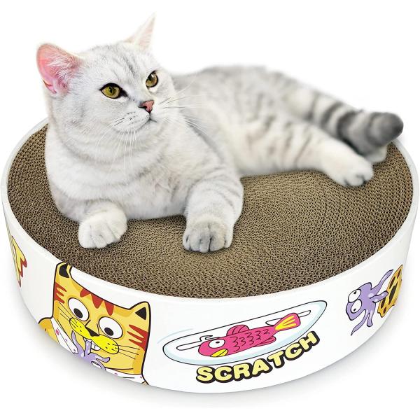 TTCAT Cat Scratcher Cardboard Cat Scratch Bowl Cat...