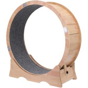 【並行輸入品】 Cat Exercise Wheel Indoor Treadmill with Carpeted cat Runway Fitne
