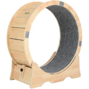 【並行輸入品】 Cat Exercise Wheel Indoor Treadmill with Carpeted cat Runway Fitne