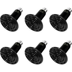 【並行輸入品】 Simple Deluxe 150W 6-Pack Ceramic Heat Emitter Reptile Heat Lamp Bu