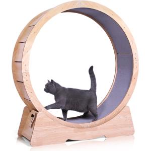 【並行輸入品】 HYPULY Cat Exercise Wheel for Indoor Cats Large 42.5 Inch Cat Trea