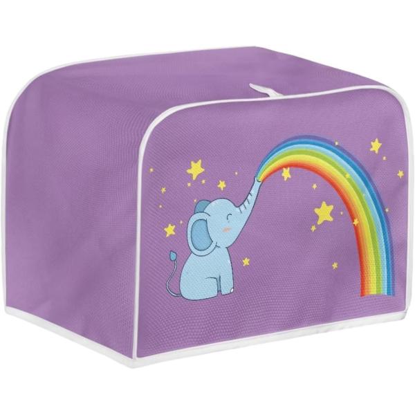 【並行輸入品】 GIFTPUZZ Rainbow Elephant Toaster Cover Fo...