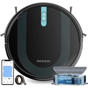 Proscenic 850T Robot Vacuum and Mop Combo  WiFi/App/Alexa/Siri Control  Robotic Vacuum Cleaner with Gyro Navigation  Boundary Strip Included  Self-｜dep-good-choice