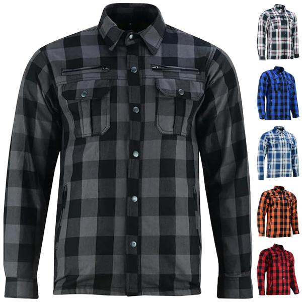 【並行輸入品】 Daniel Smart Men's Motorcycle Shirt Plaid ...