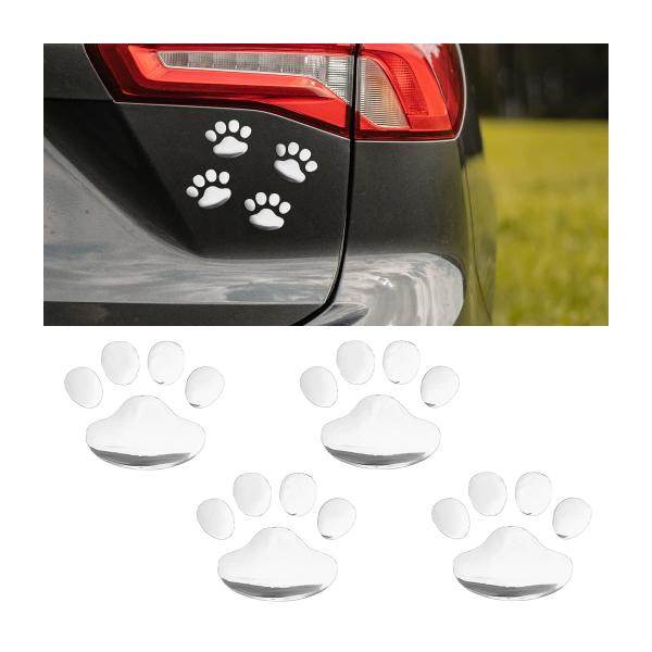 【並行輸入品】 Moioee 4PCS Dog Paw Footprint Car Stickers...
