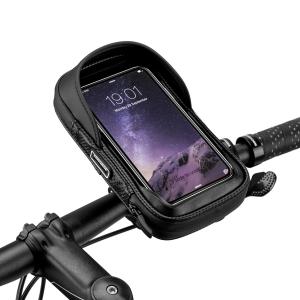 【並行輸入品】 】 ROCKBROS Bike Motorcycle Phone Mount Handlebar Bag 360° Rotata