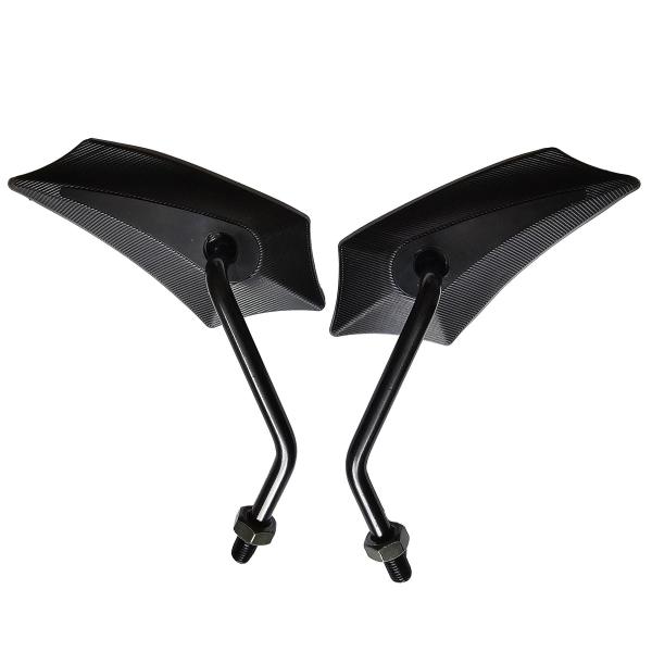 【並行輸入品】 】 MotorToGo 1Pair Black Motorcycle Pentago...