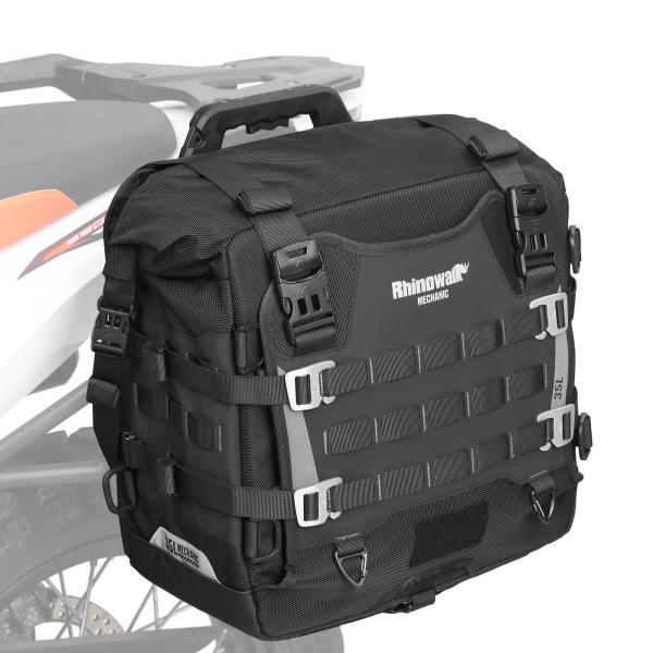 【並行輸入品】 Rhinowalk バイク用サイドバッグ 35L 防水 クイックリリース ユニバーサ...