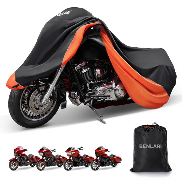 【並行輸入品】 ハーレーツーリング用防水バイクカバー Benlari Upgraded Waterp...