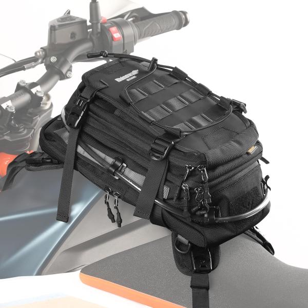 【並行輸入品】 abamita オートバイタンクバッグバックパック 防水カバーとMOLLEシステム付...
