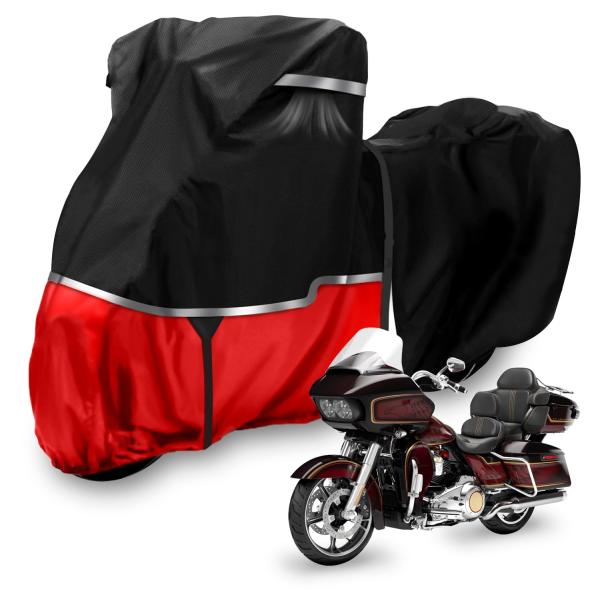 【並行輸入品】 サイドトップボックス付き防水バイクカバー ツーリングモデル対応 ハーレーダビッドソン...