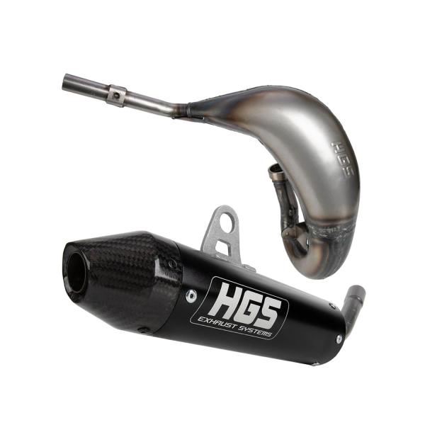 【並行輸入品】 】 HGS Motorcycle Slip On Muffler with Carb...