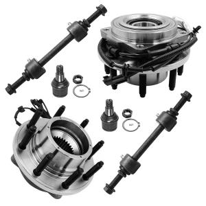 【並行輸入品】 Detroit Axle Front Wheel Bearing Hubs Kit for 17 22 Ford F 250