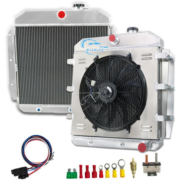 【並行輸入品】 3 Row Aluminum Radiator for 1955 1959 Chev...