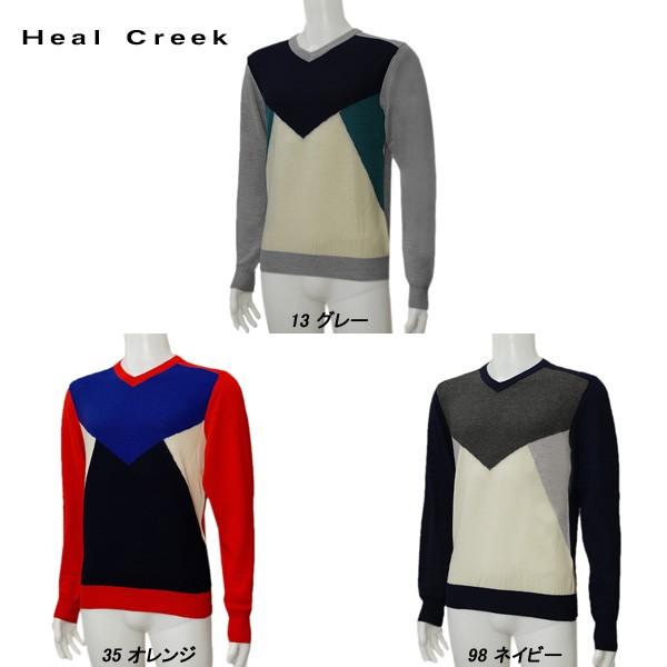 ヒールクリーク Heal Creek メンズ 秋冬 カシミヤ100％ Vネックセーター