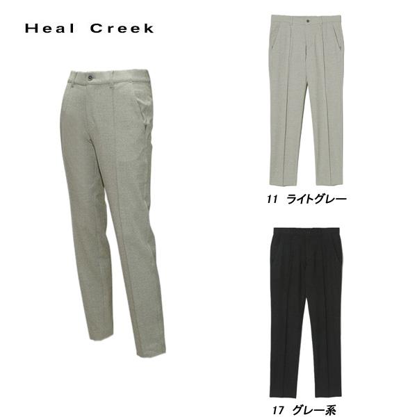 ヒールクリーク Heal Creek メンズ 秋冬 ストレッチツイードピンタックパンツ