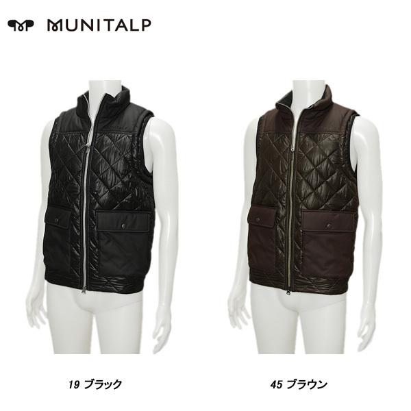 ムニタルプ MUNITALP メンズ 秋冬 撥水 フルジップ キルティング ベスト