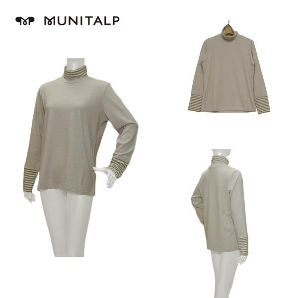 ムニタルプ MUNITALP レディース 秋冬 保温 3LAYERED WARM 長袖タートルシャツ...