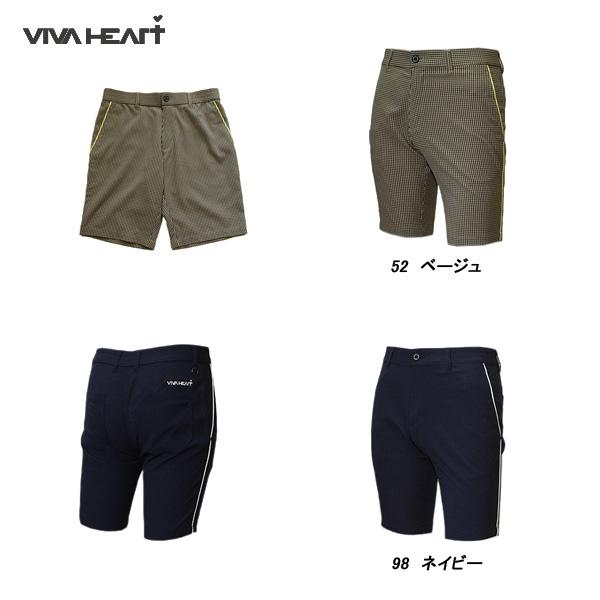 ビバハート VIVA HEART メンズ 春夏 ストレッチ 先染めギンガム サイドラインショートパン...