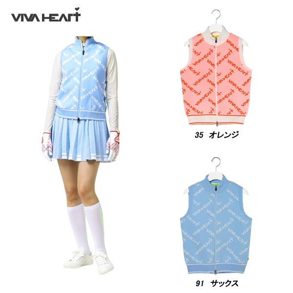 ビバハート VIVA HEART レディース 春秋 撥水 軽量 ストレッチ フルジップニットベスト